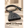 HDMI Switch 3 Giriş 1 Çıkış 4K 60 Hz Seçici