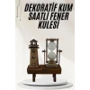 Hediyelik Eşya Retro Ahşap Deniz Feneri Kum Saati Biblo