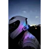 Helmet Graffiti Motor Kask Kulaklık Rgb Modlu Su Geçirmez 6.0 Bluetooth Intercom Yenı Model