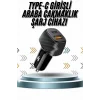 Hızlı Oto Şarj Cihazı 38W Çift Girişli HIzlı Şarj Oto Çakmaklık Type-C