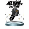 Hızlı Oto Şarj Cihazı 38W Çift Girişli HIzlı Şarj Oto Çakmaklık Type-C