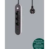 Hızlı Şarj Özellikli 3 USB Girişli Üçlü Priz