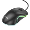 HOCO GM19 RGB LED Işıklı Gamer Oyuncu Kablolu Optik Mouse-(5775)