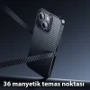 Hoco iPhone 15 Plus AS7 Kevlar Kılıf Manyetik Magsafeli Telefon Kılıfı-(5775)