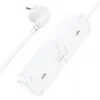 HOCO NS2 3lü Priz 3 USB 4000W 1.8 Metre Şarj Uzatma Kablosu Akım Korumalı-(5775)