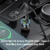 HOCO NZ12A Action PD43W USB + Type-C Hızlı Şarj Araç Çakmaklı Şarj Aleti-(5775)
