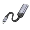 Hoco UA26 Type-c OTG RJ45 İnternet Adaptörü Dönüştürücü 1000 Mbps-(5775)