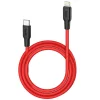 HOCO X21 Plus PD 20W Type-C to iPhone Lightning Silikon Hızlı Şarj ve Data Kablosu-(5775)