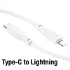 HOCO X93 Force 20W Type-C to iPhone Lightning-C Ultra Hızlı Şarj ve Data Kablosu-(5775)