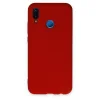 Huawei P20 Lite Kılıf Nano İçi Kadife Silikon - Kırmızı
