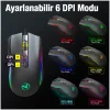 HXSJ A869 7200DPI Ayarlanabilir RGB Işık Gaming Oyuncu Mouse-(5775)