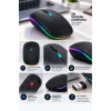 İnce Ergonomik Tasarım 2.4G Kablosuz LED Mouse