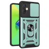 İnfinix Hot 30 4g Kılıf Pars Lens Yüzüklü Silikon - Yeşil