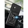 İnfinix Hot 30 5g Kılıf Pars Lens Yüzüklü Silikon - Siyah