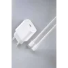 İOS Uyumlu Type-C Girişli Hızlı Şarj 15/15 Pro Max Adaptör ve Kablosu