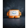 iPad Mini 5 Kılıf - Karakter Tablet Silikon - Turuncu