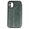 İphone 11 Kılıf Flip Cover - Koyu Yeşil