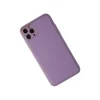 İphone 11 Pro Max Kılıf Coco Deri Silikon Kapak - Lila