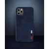 iPhone 11 Pro Max Kılıf Loop Deri Silikon - Lacivert
