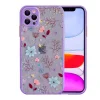 iPhone 12 Pro 6.1inç Kamera Korumalı Çiçek Desenli Silikon Kılıf-(5775)