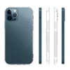 İPhone 12 Pro Max 6.7 Anti-Drop Silikon Kılıf Kamera Korumalı Şeffaf Silikon Kılıf-(5775)