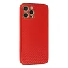 İphone 12 Pro Max Kılıf Coco Karbon Silikon - Kırmızı