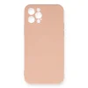 İphone 12 Pro Max Kılıf Nano İçi Kadife Silikon - Pudra