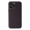 İphone 13 Pro Kılıf Coco Deri Silikon Kapak - Derin Mor