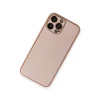 İphone 13 Pro Kılıf Coco Deri Silikon Kapak - Pembe
