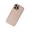 İphone 13 Pro Kılıf Coco Deri Silikon Kapak - Pudra