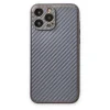 İphone 13 Pro Max Kılıf Coco Karbon Silikon - Gri