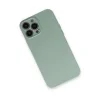 İphone 13 Pro Max Kılıf Nano İçi Kadife Silikon - Su Yeşili