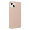 İphone 14 Plus Kılıf Nano İçi Kadife Silikon - Pudra