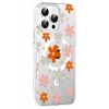 Joko Apple iPhone 14 Pro Max Uyumlu Floral Magsafe Kapak - Turuncu
