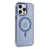 Apple iPhone 14 Pro Max Uyumlu Kılıf Tron Şeffaf Magsafe Kapak - Mavi