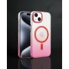 iPhone 15 Plus Glossy Magsafe Kapak - Pembe