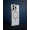 iPhone 15 Pro - Kılıf - Joke Simli Magneticsafe - Gümüş