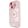 İphone 15 Pro Kılıf Teleskop Lens Magsafe Silikon Kapak - Pembe