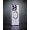 iPhone 15 Pro Max - Kılıf - Joke Simli Magneticsafe - Derin Mor