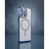 iPhone 15 Pro Max Kılıf - Joke Simli Magneticsafe - Mavi