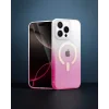 iPhone 15 Pro Pummel Shiny Magsafe Kılıf - Pembe