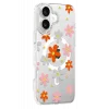 Joko Apple iPhone 16 Uyumlu Floral Magsafe Kapak - Turuncu