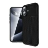 İphone 16 Kılıf Auto Focus Karbon Kapak - Siyah