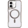 İphone 16 Kılıf Boyi Magsafe Silikon Kapak - Gümüş