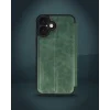 iPhone 16 Kılıf Flip Cover - Koyu Yeşil