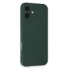 İphone 16 Plus Kılıf First Silikon - Koyu Yeşil