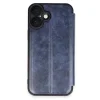 İphone 16 Plus Kılıf Flip Cover - Lacivert