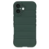 İphone 16 Plus Kılıf Optimum Silikon - Koyu Yeşil
