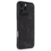 İphone 16 Pro Kılıf Aras Deri Kapak - Siyah