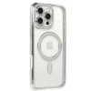 İphone 16 Pro Kılıf Joke Simli Magneticsafe Kılıf - Gümüş